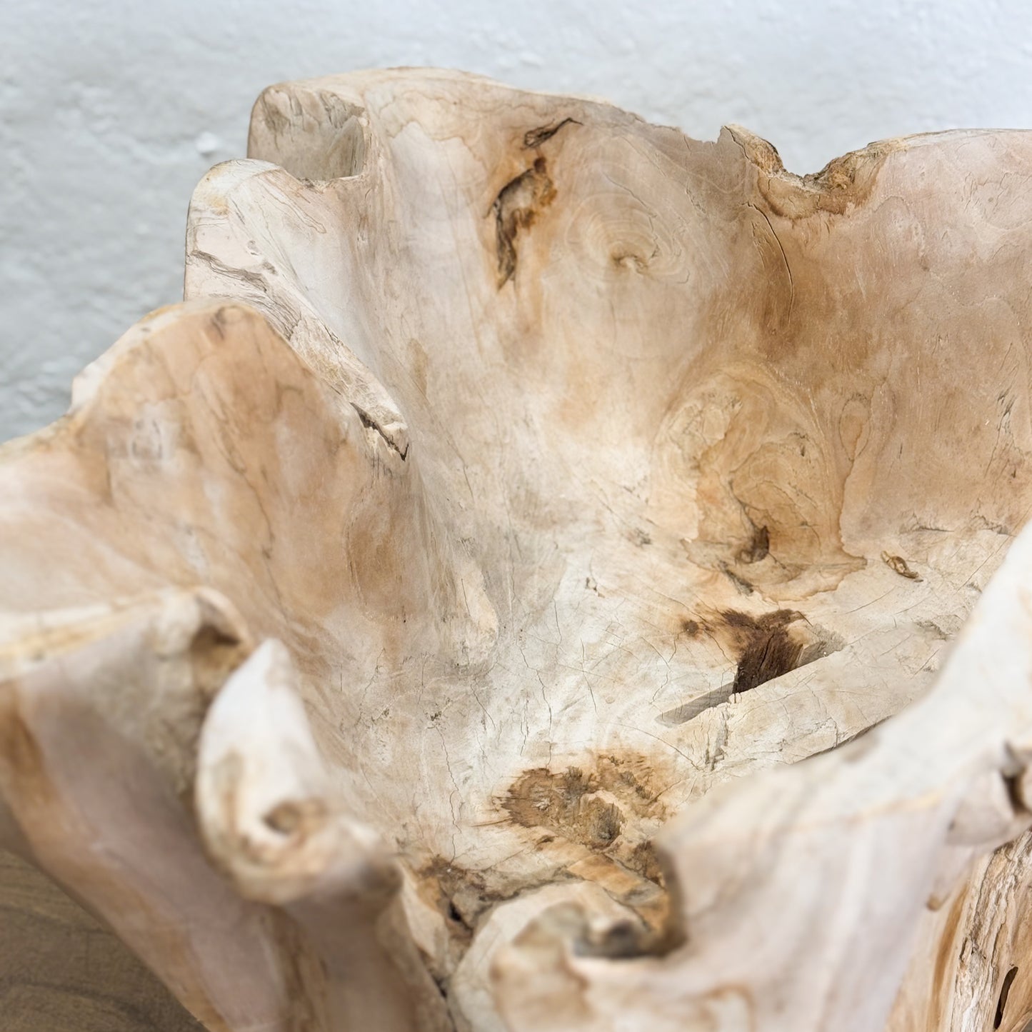 Bleached Teak Root Bowl