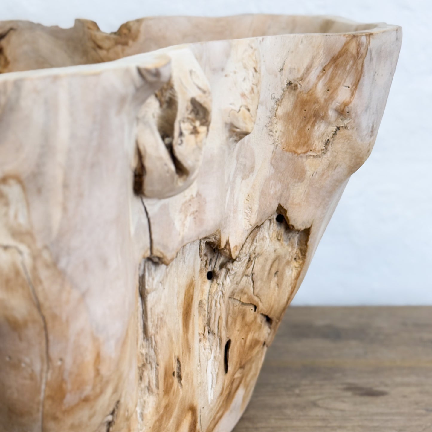 Bleached Teak Root Bowl