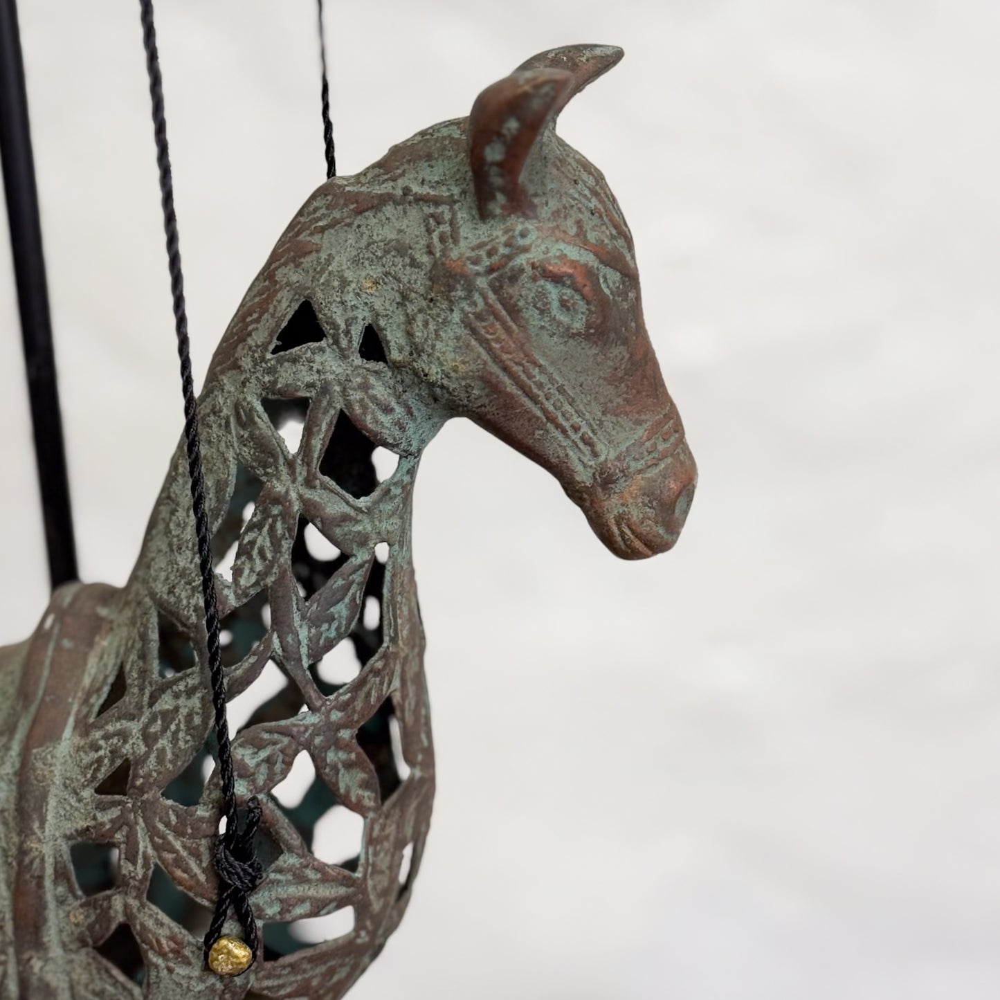 Bronze Kerawang Hanging Horse