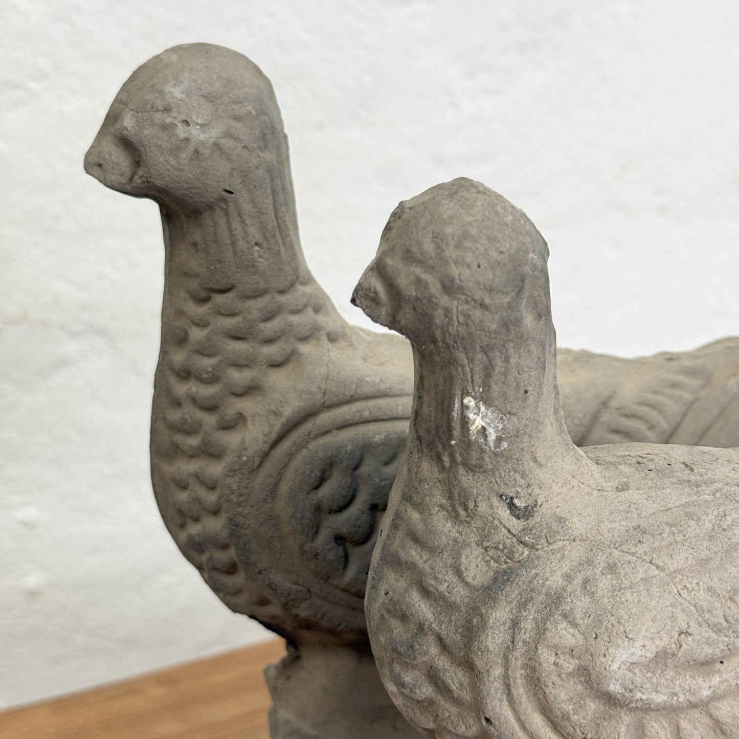 Decorative Stone Pigeon on Stand