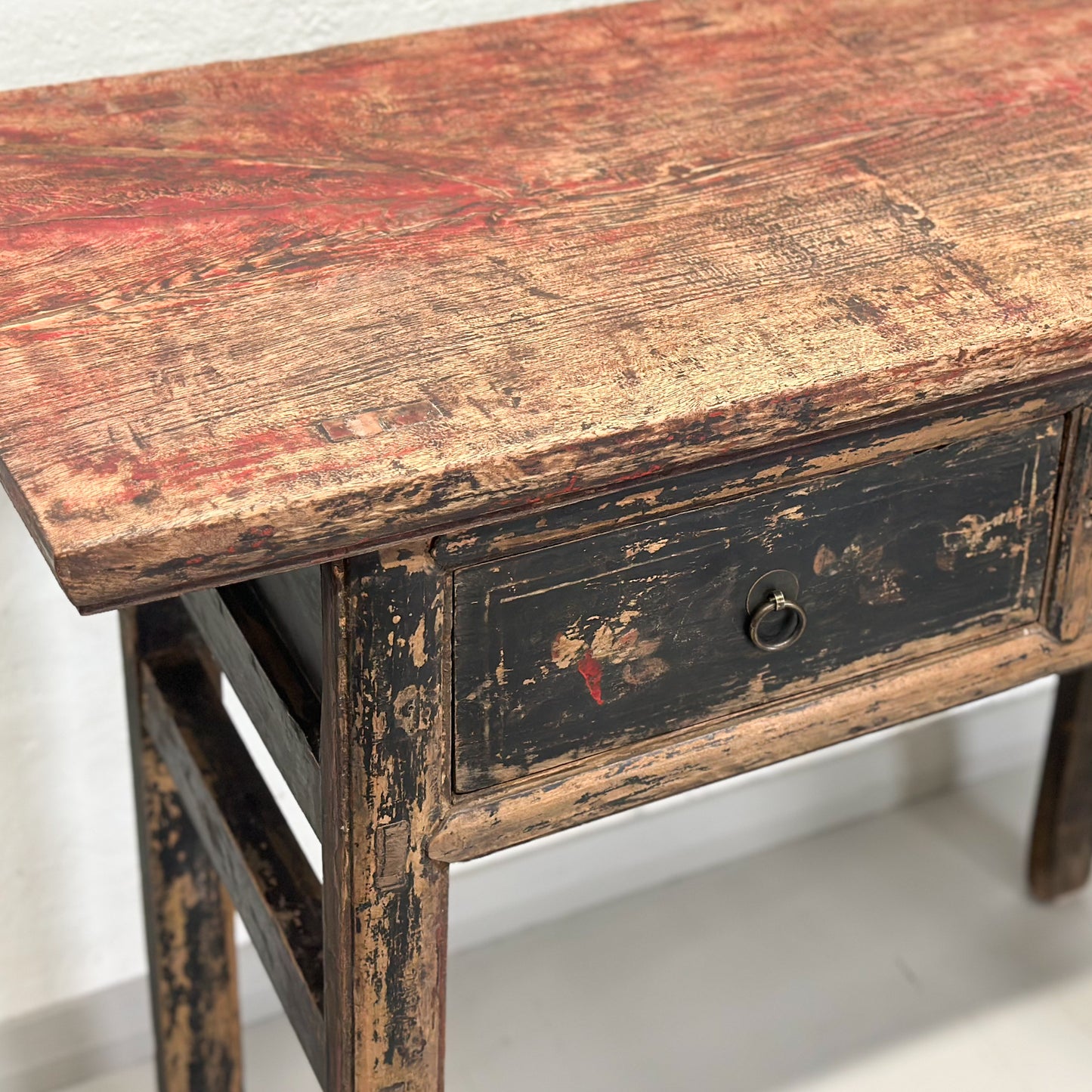 Distressed 2 Drawer Console