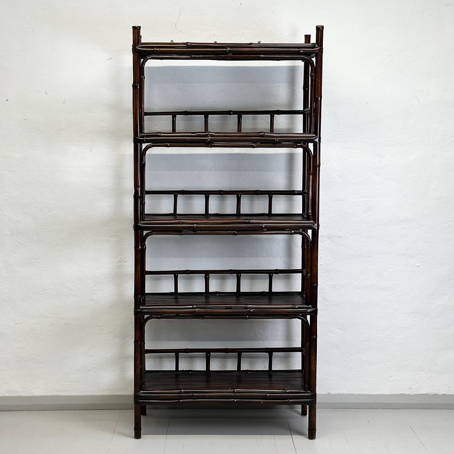 Vintage Bamboo Shelving Unit