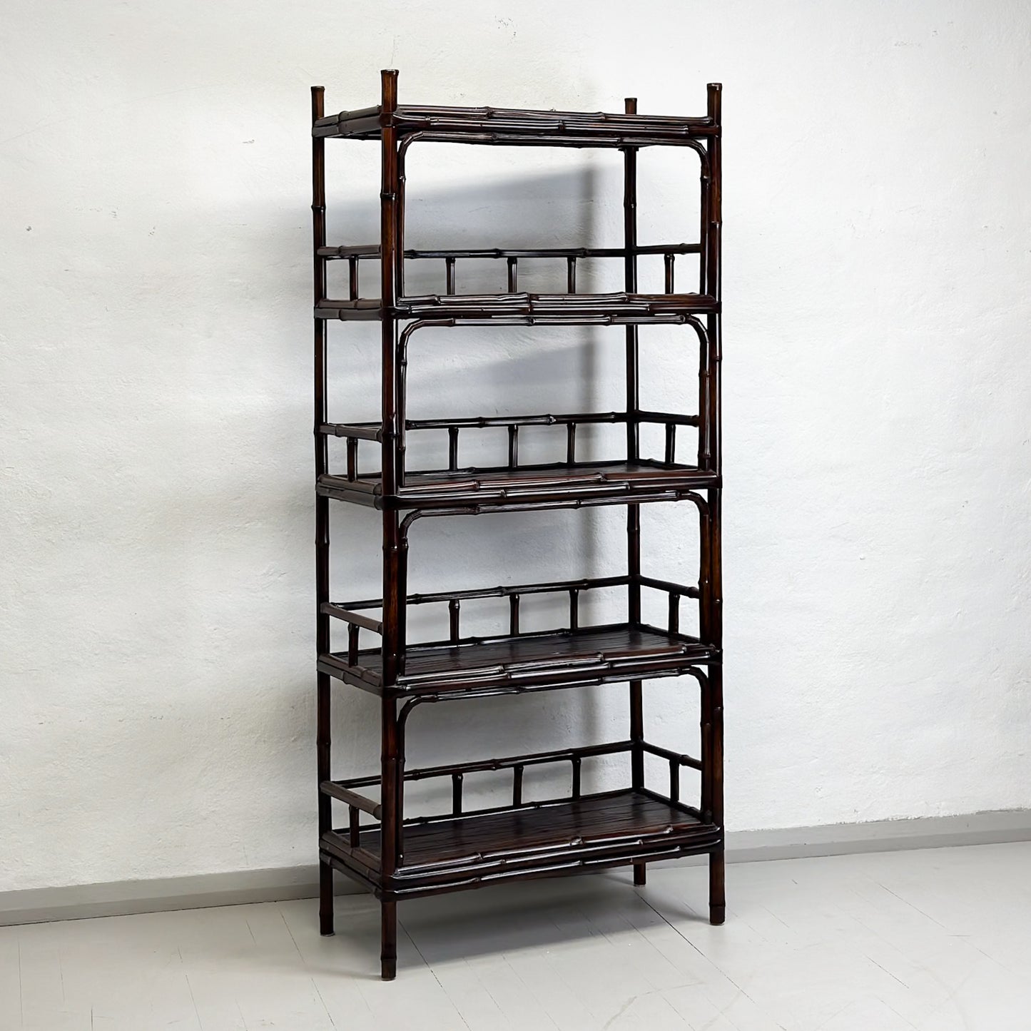 Vintage Bamboo Shelving Unit