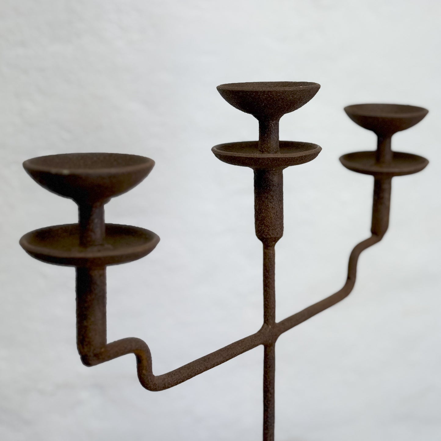 Iron Triple Candle Holder