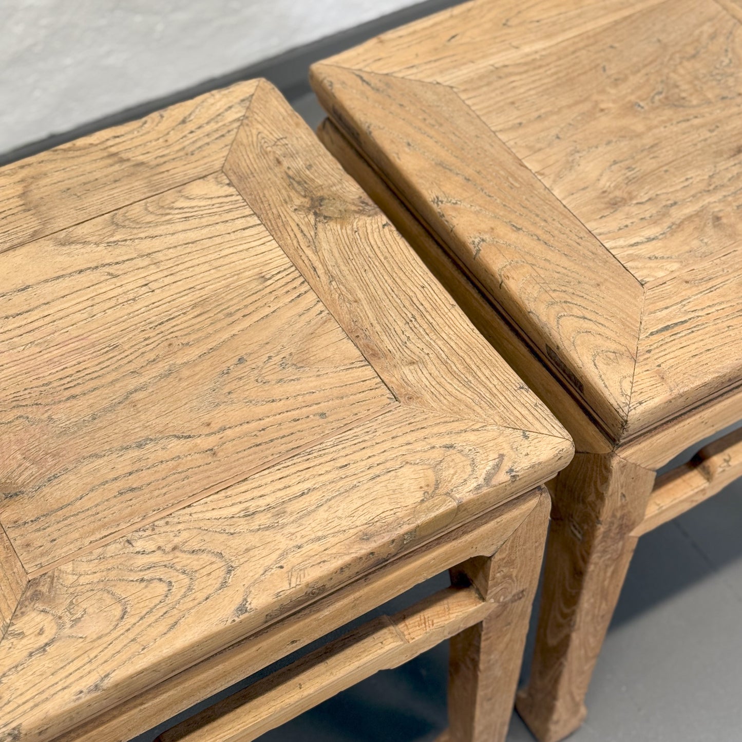 Raw Elm Side Table IV