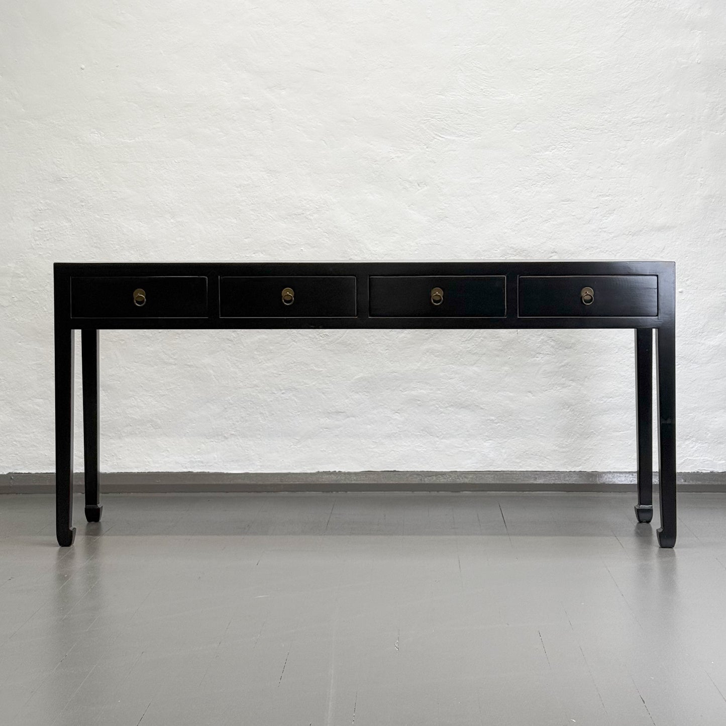 C17823-China-Chinese-4-Drawer-Console-Table-Black-Lacquer.1