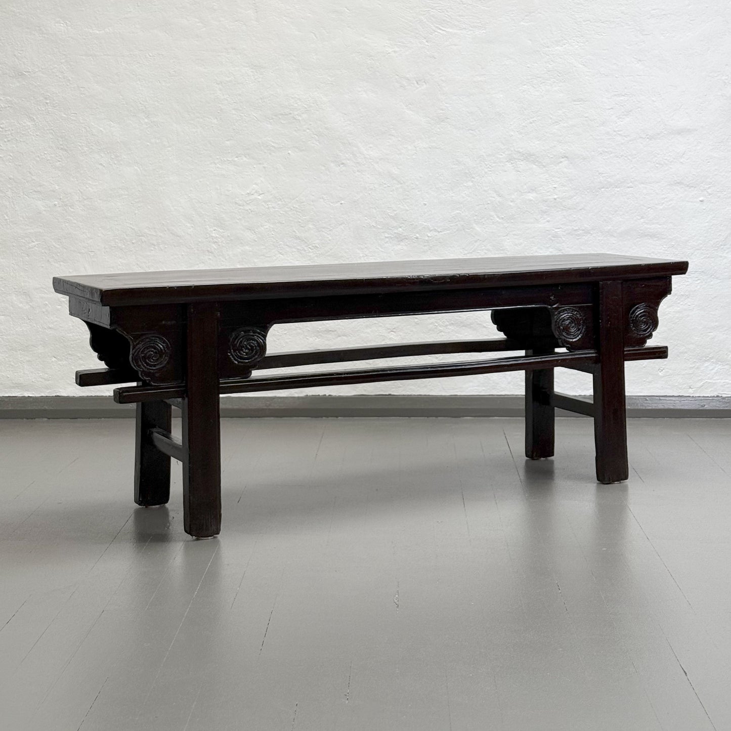 Vintage Lacquer Elm Bench