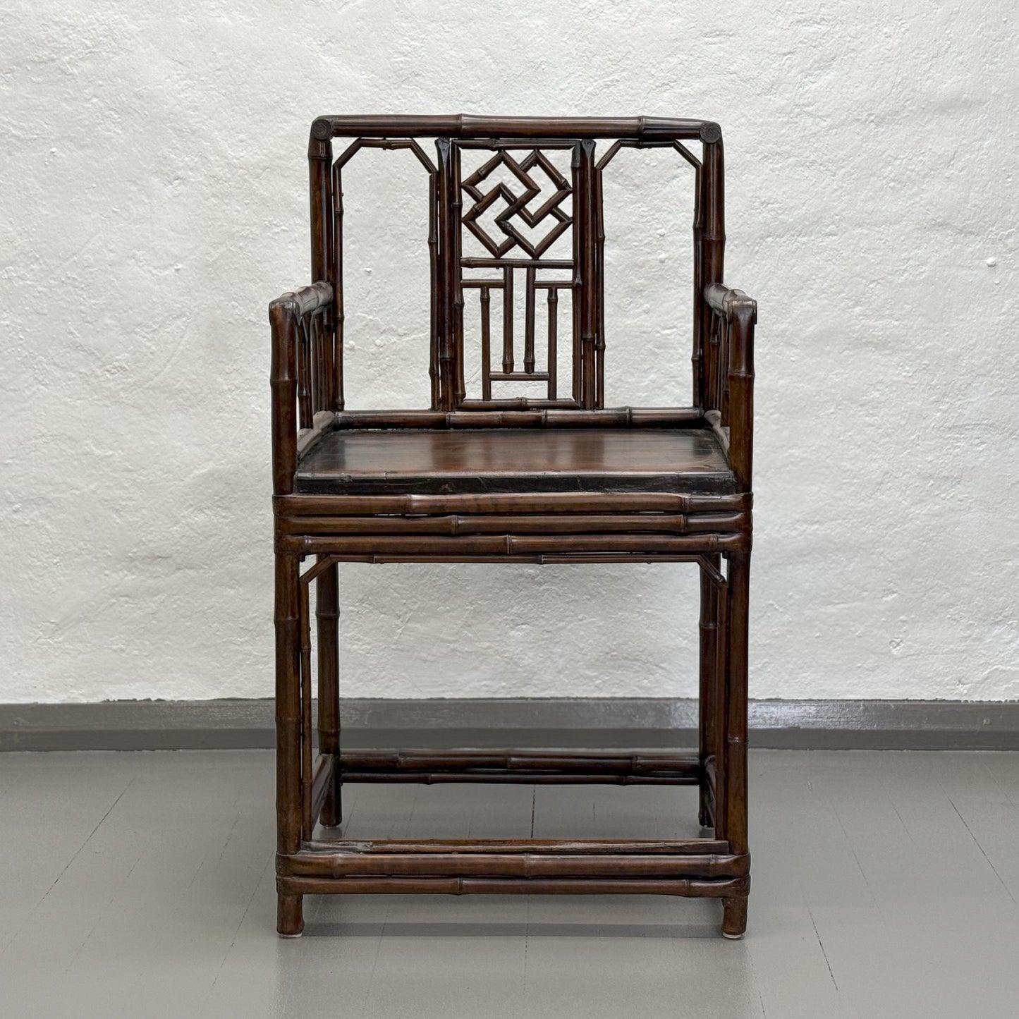 C17849-China-Chinese-Vintage-Bamboo-Rose-Scholar-Chair.3