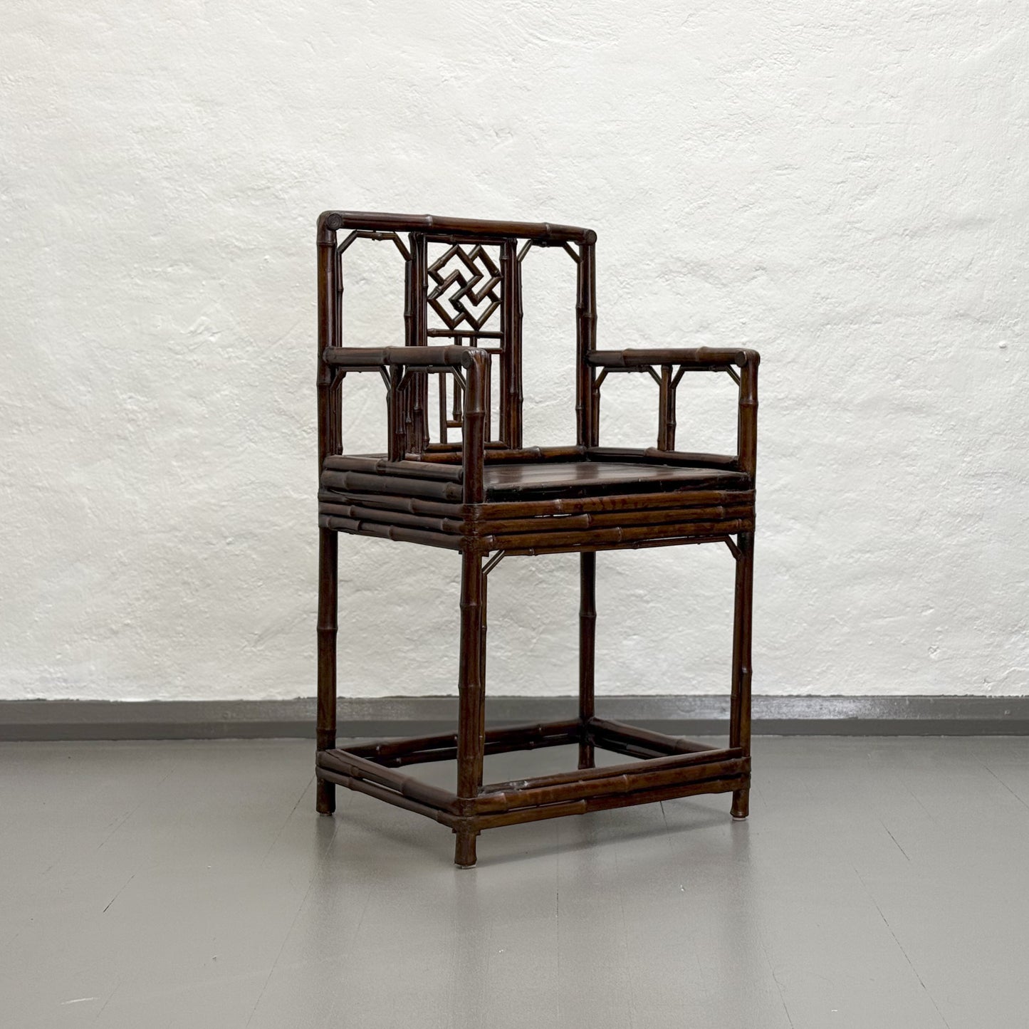 C17849-China-Chinese-Vintage-Bamboo-Rose-Scholar-Chair.4