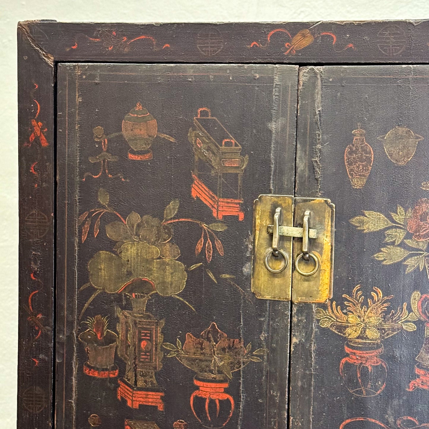 Antique Painted Shanxi Cupboard