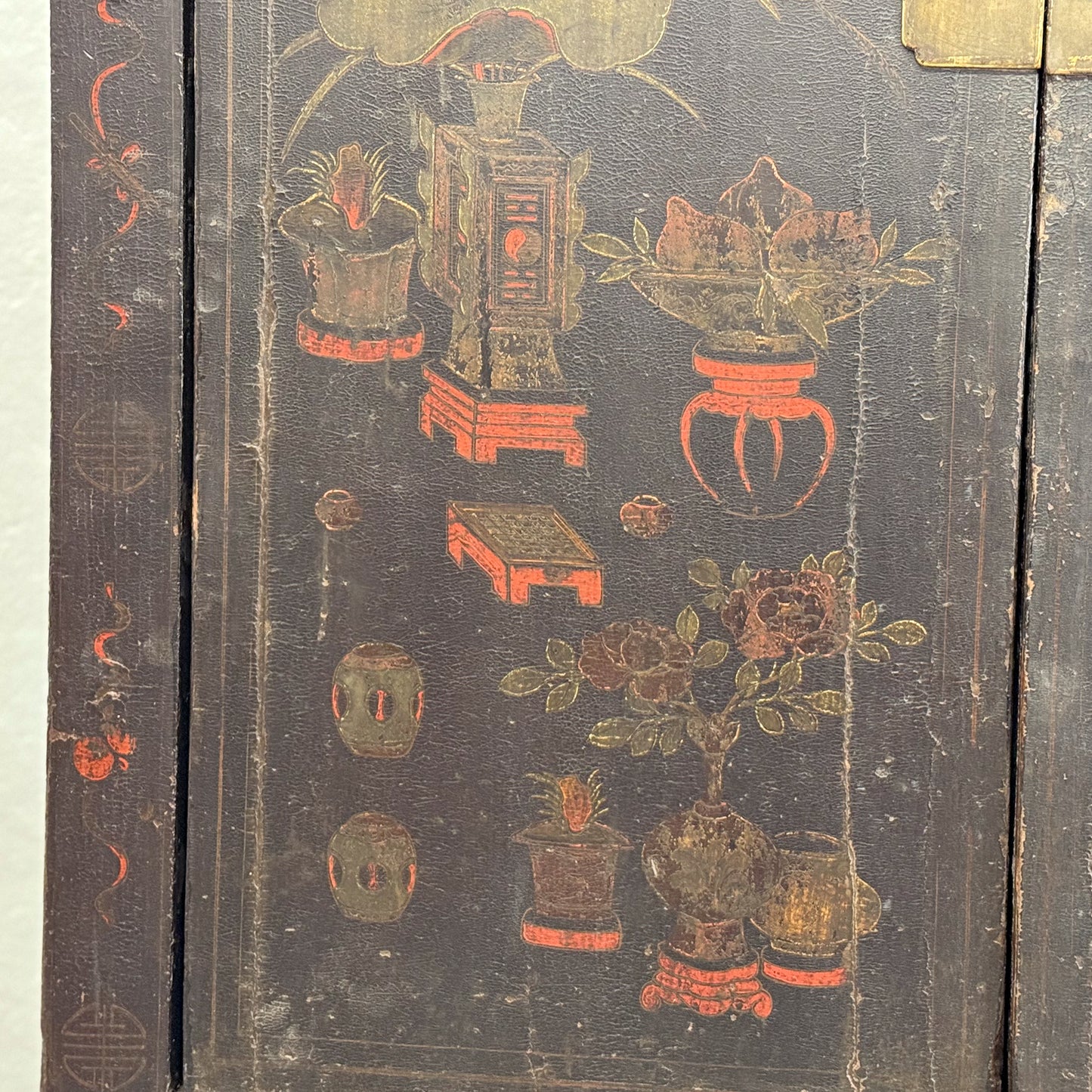 Antique Painted Shanxi Cupboard