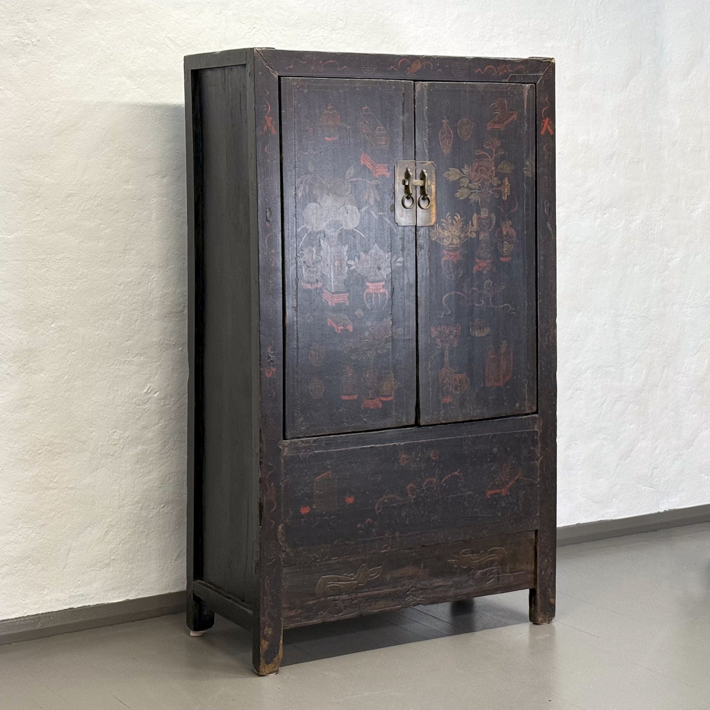 Antique Painted Shanxi Cupboard