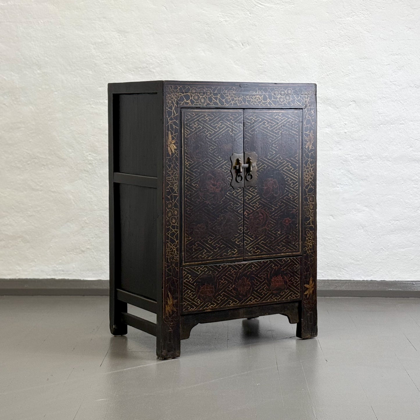 Antique Painted Shanxi Cabinet