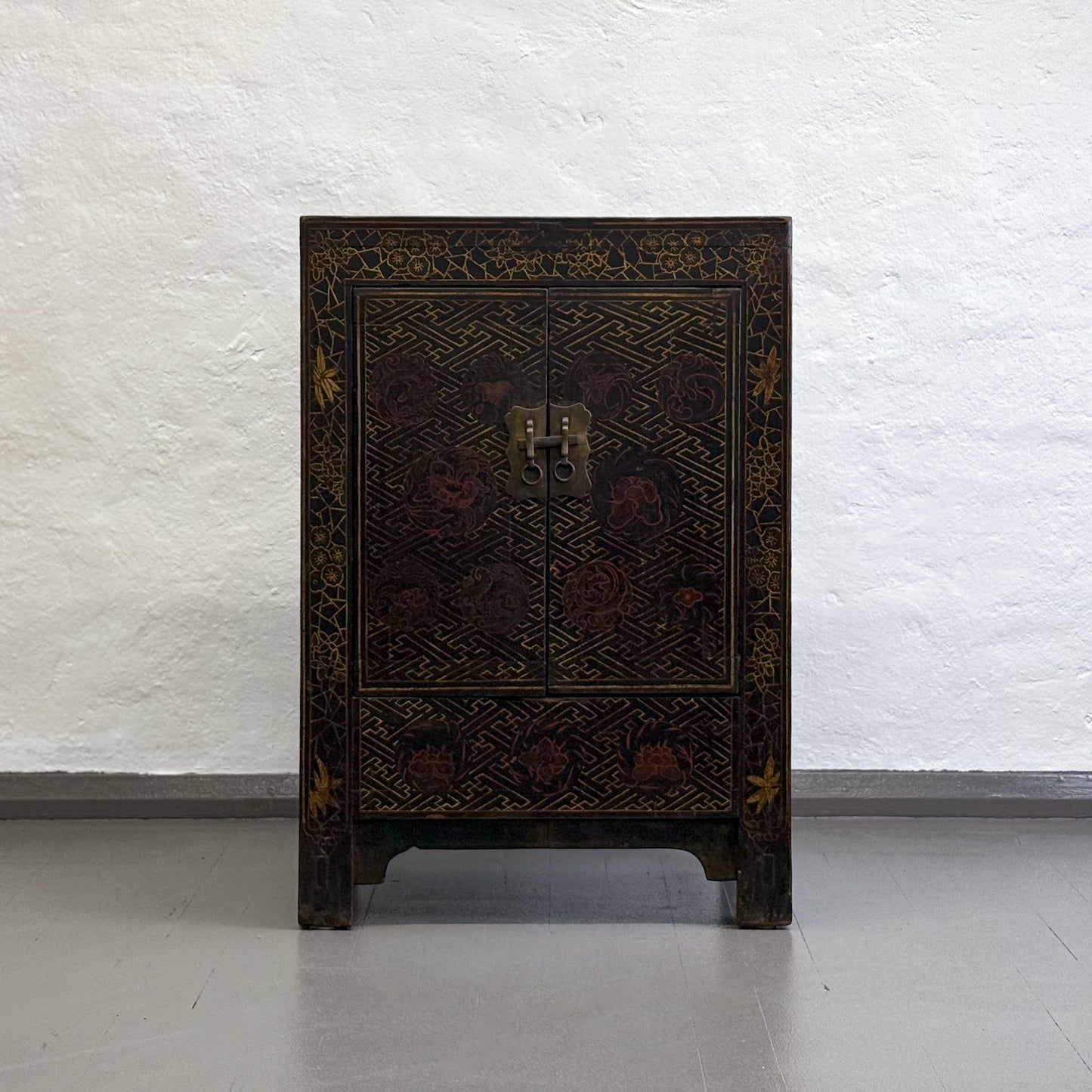 Antique Painted Shanxi Cabinet