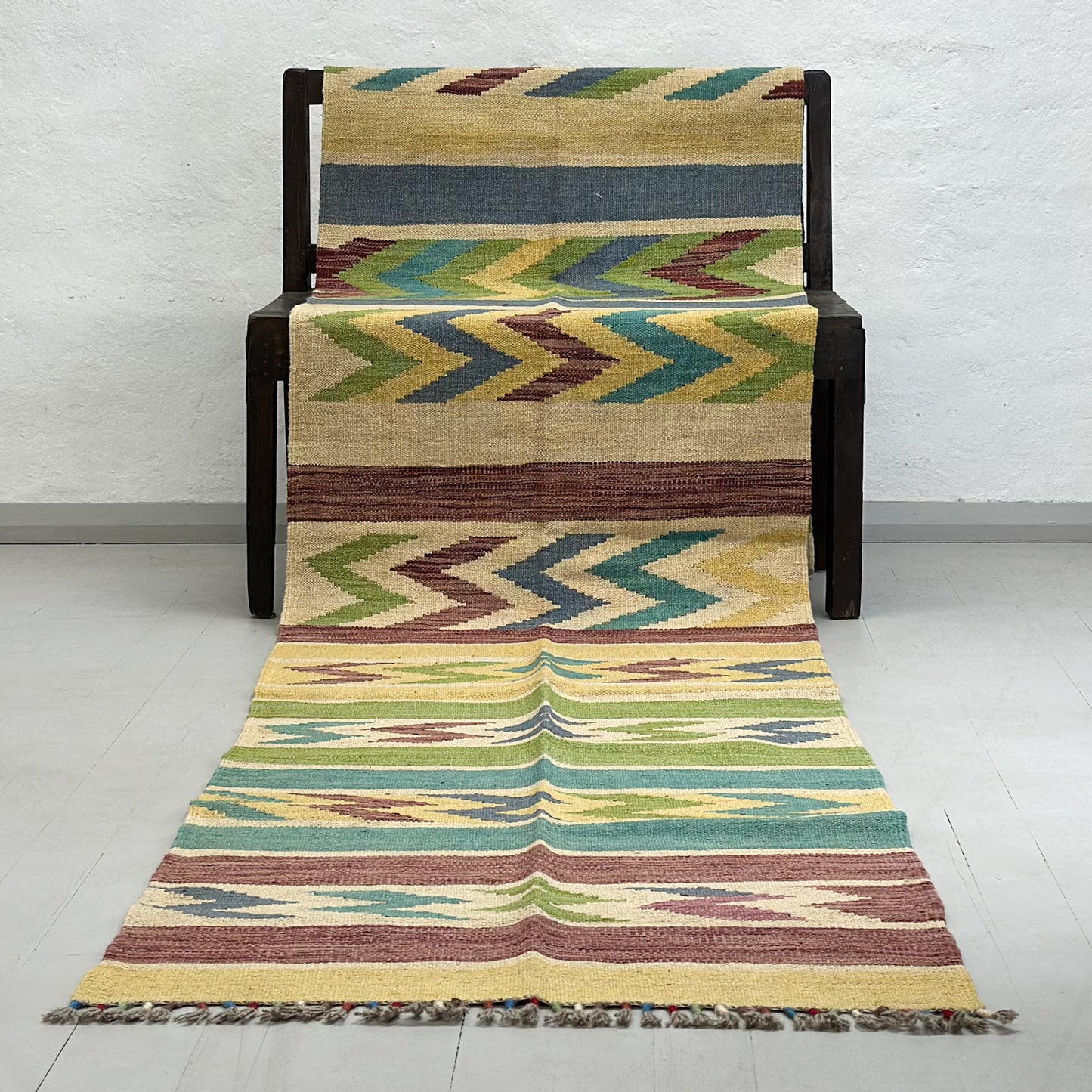 Vintage Tribal Kilim Runner Rug II