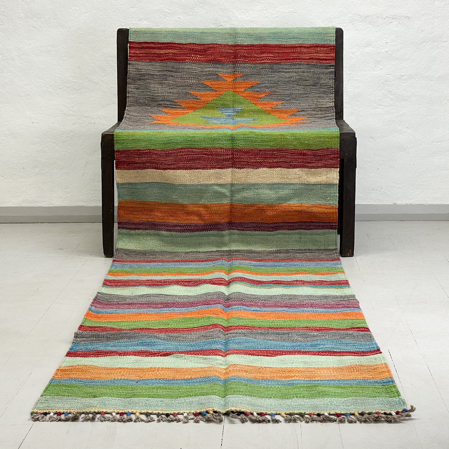 Vintage Tribal Kilim Runner Rug IV