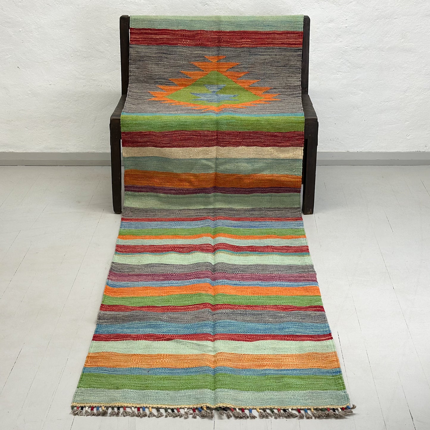 Vintage Tribal Kilim Runner Rug IV