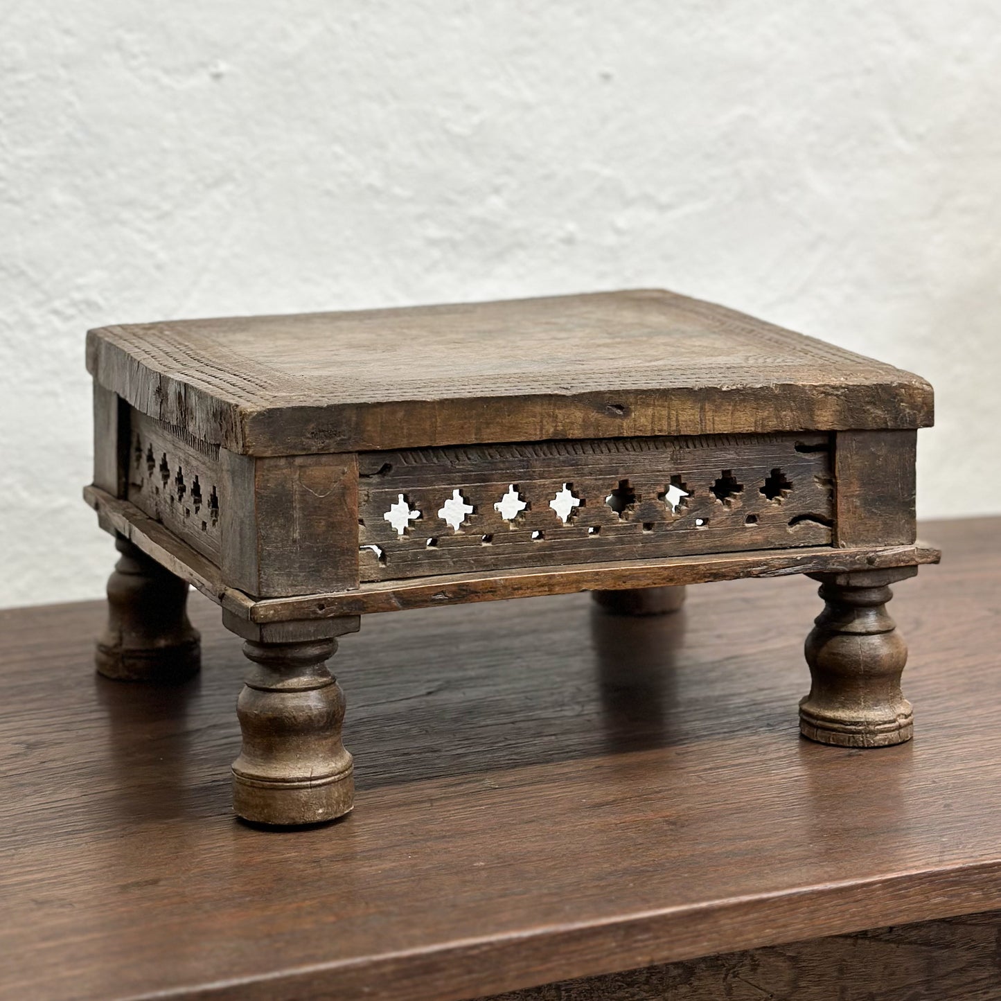 Small Carved Bajot Low Table