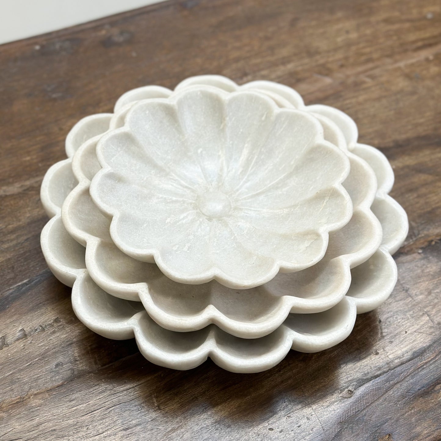 Indian-White-Solid-Marble-Lotus-Flower-Plate-Carved-Dish