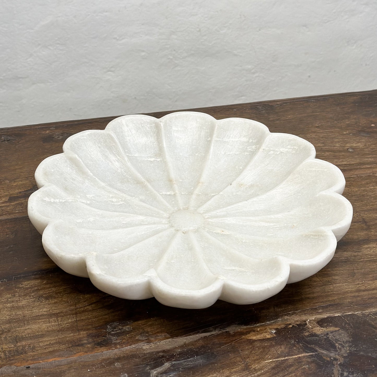 Indian-White-Solid-Marble-Lotus-Flower-Plate-Carved-Dish