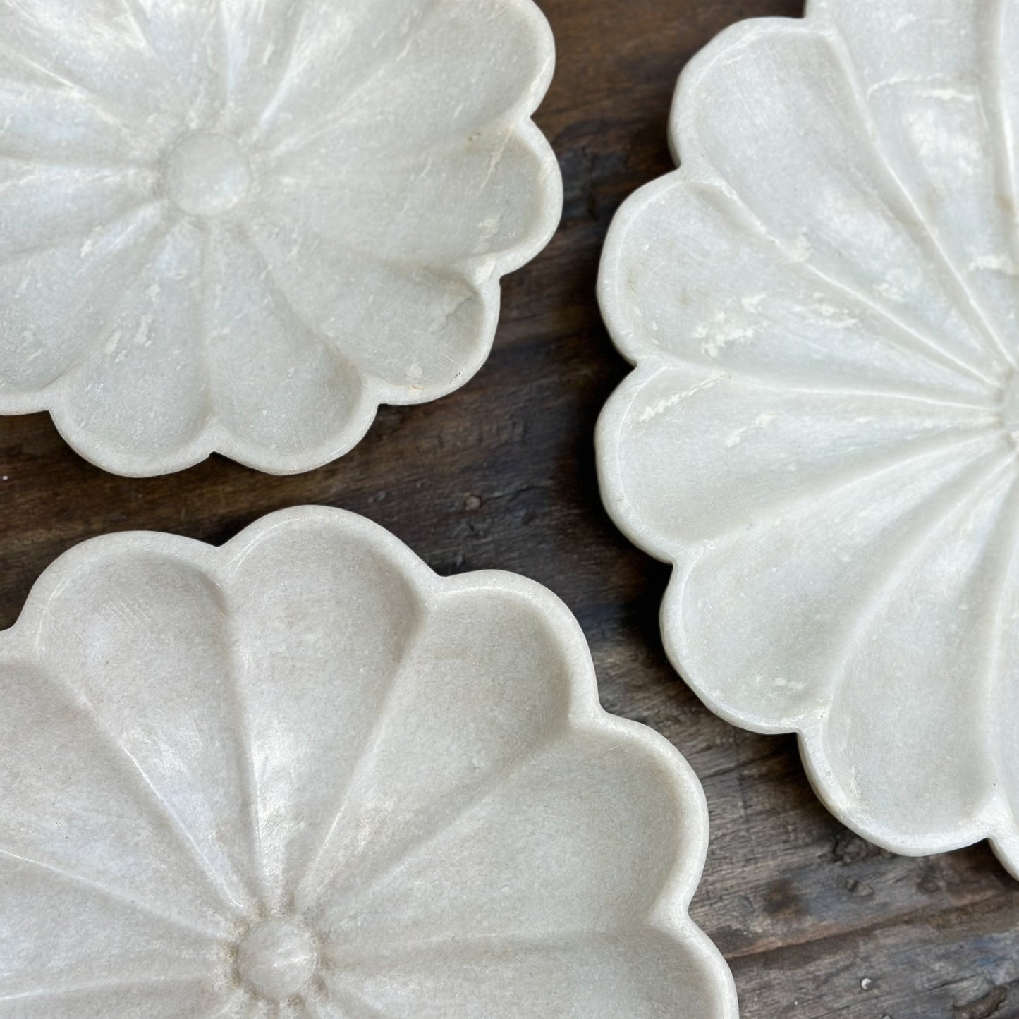 Indian-White-Solid-Marble-Lotus-Flower-Plate-Carved-Dish