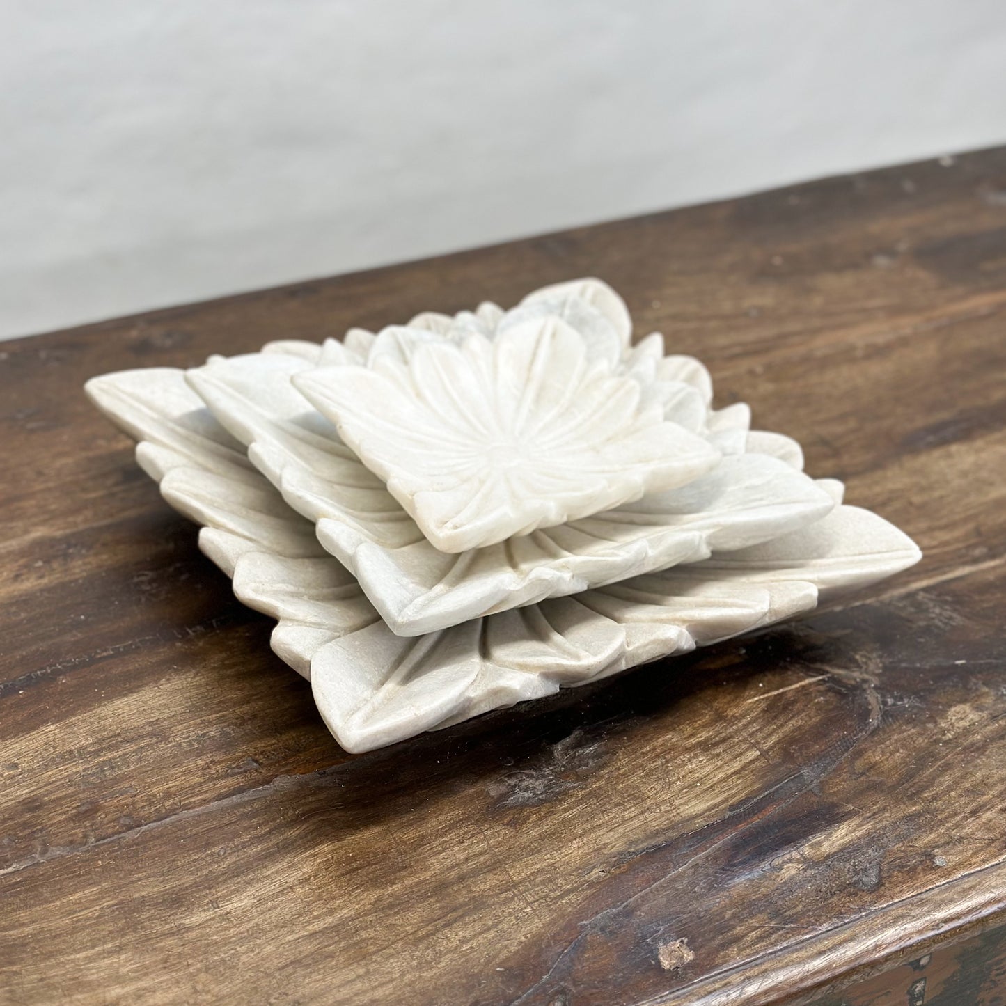 Square-Indian-Floral-Flower-Carved-Marble-Plate-Dish_3