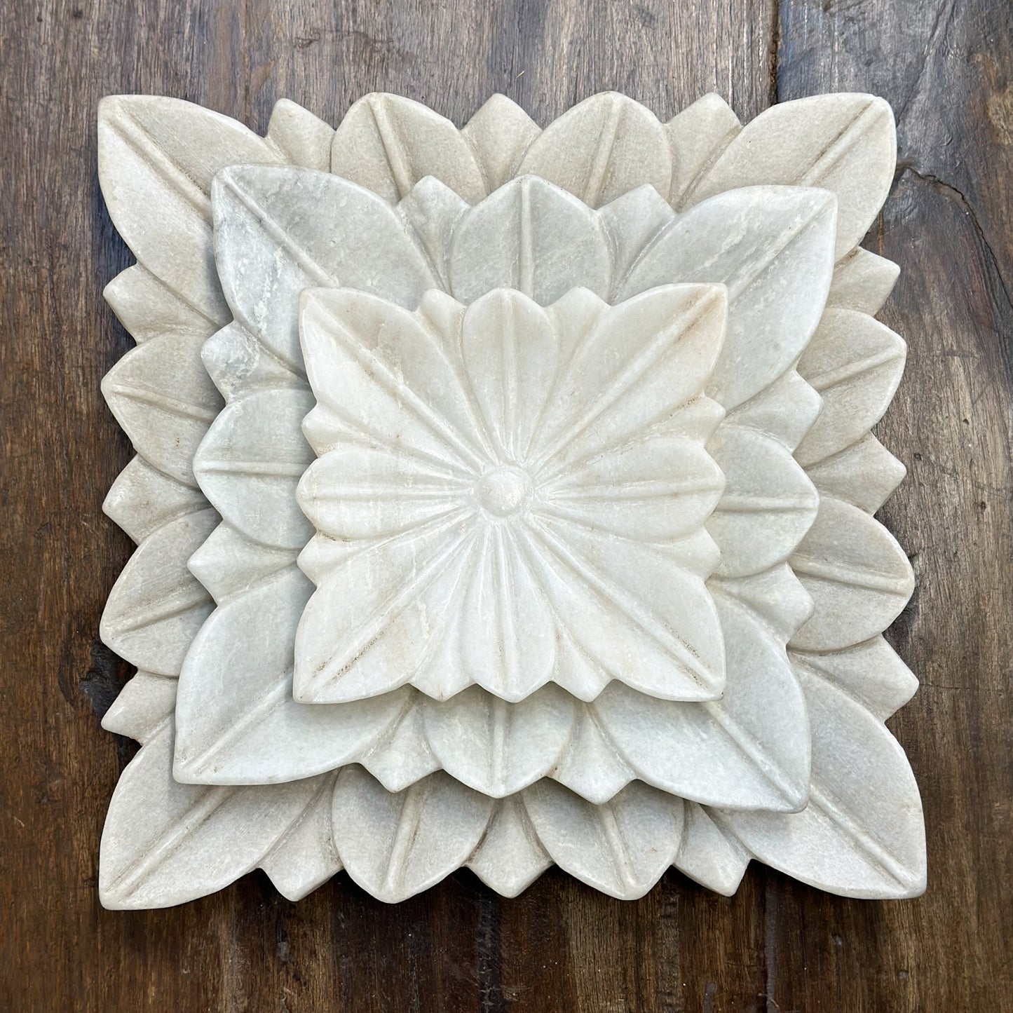 Square-Indian-Floral-Flower-Carved-Marble-Plate-Dish_3