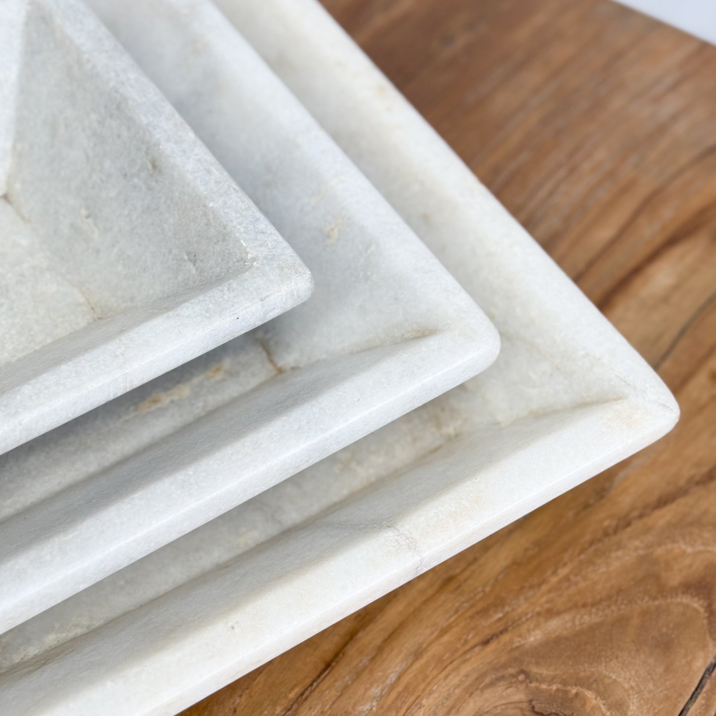 Simple Square Marble Plate