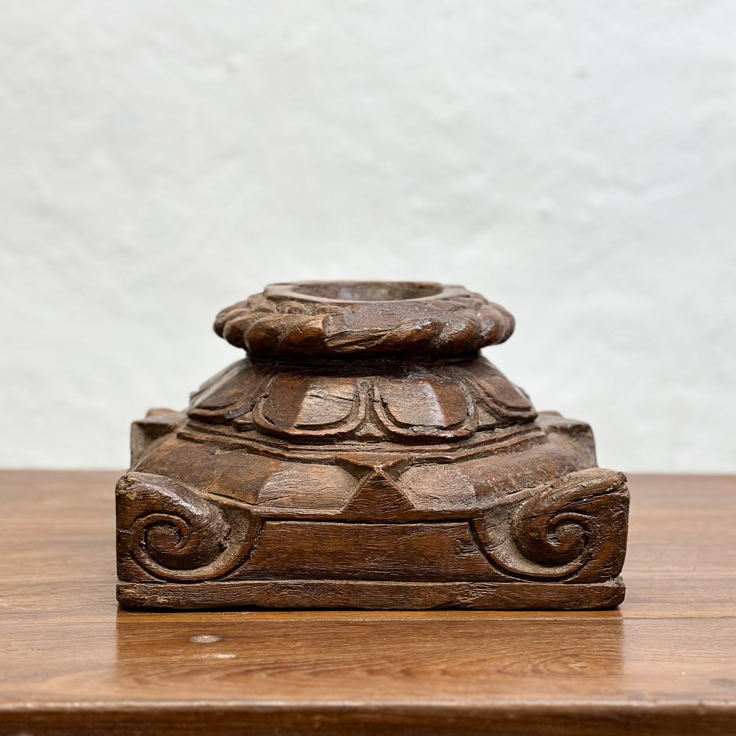 Old Column Base Candle Stand