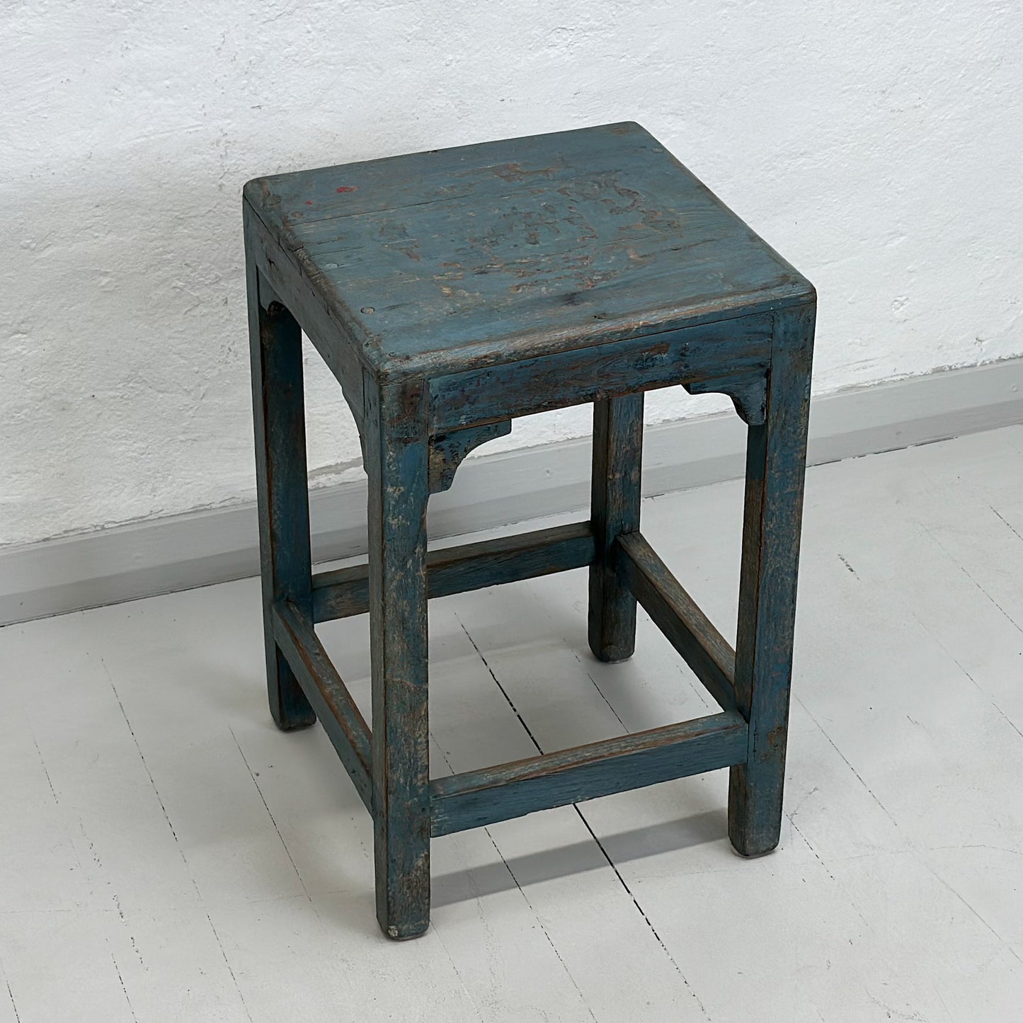 Rustic Painted Stool I