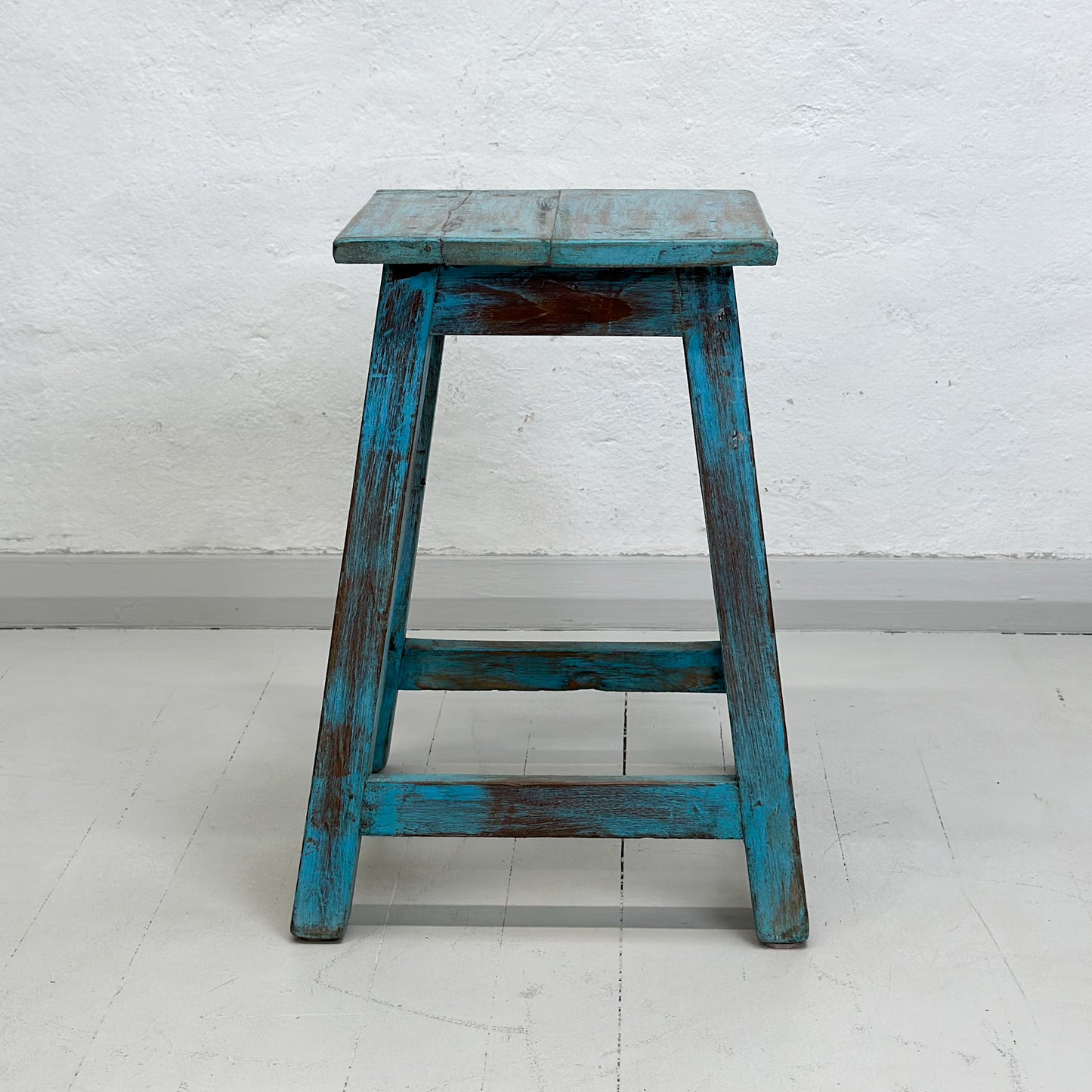 Rustic Painted Stool IV