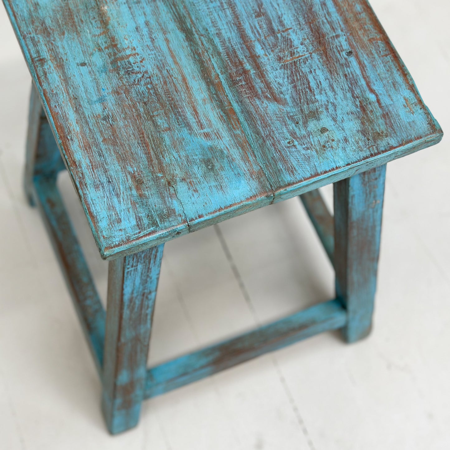 Rustic Painted Stool IV