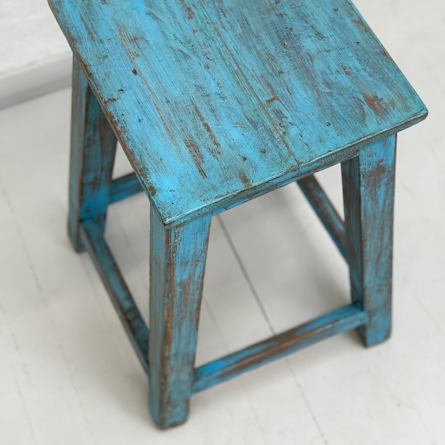 Rustic Painted Stool V