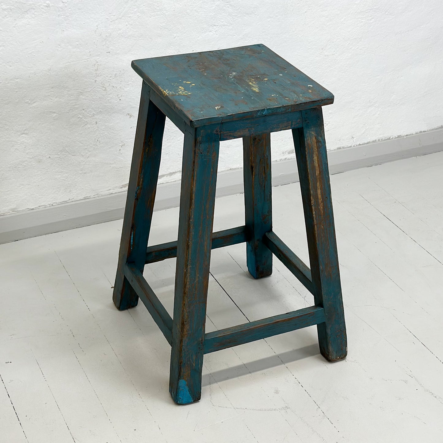 Rustic Painted Stool VI