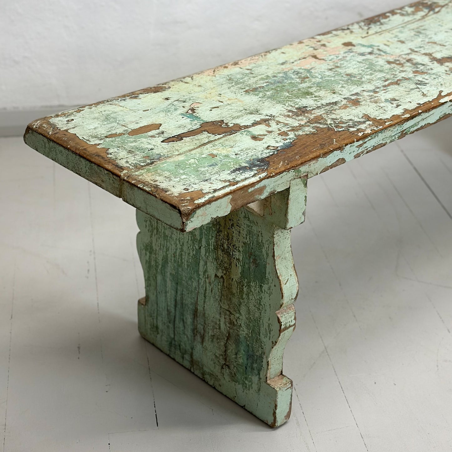 Rustic Painted Bench