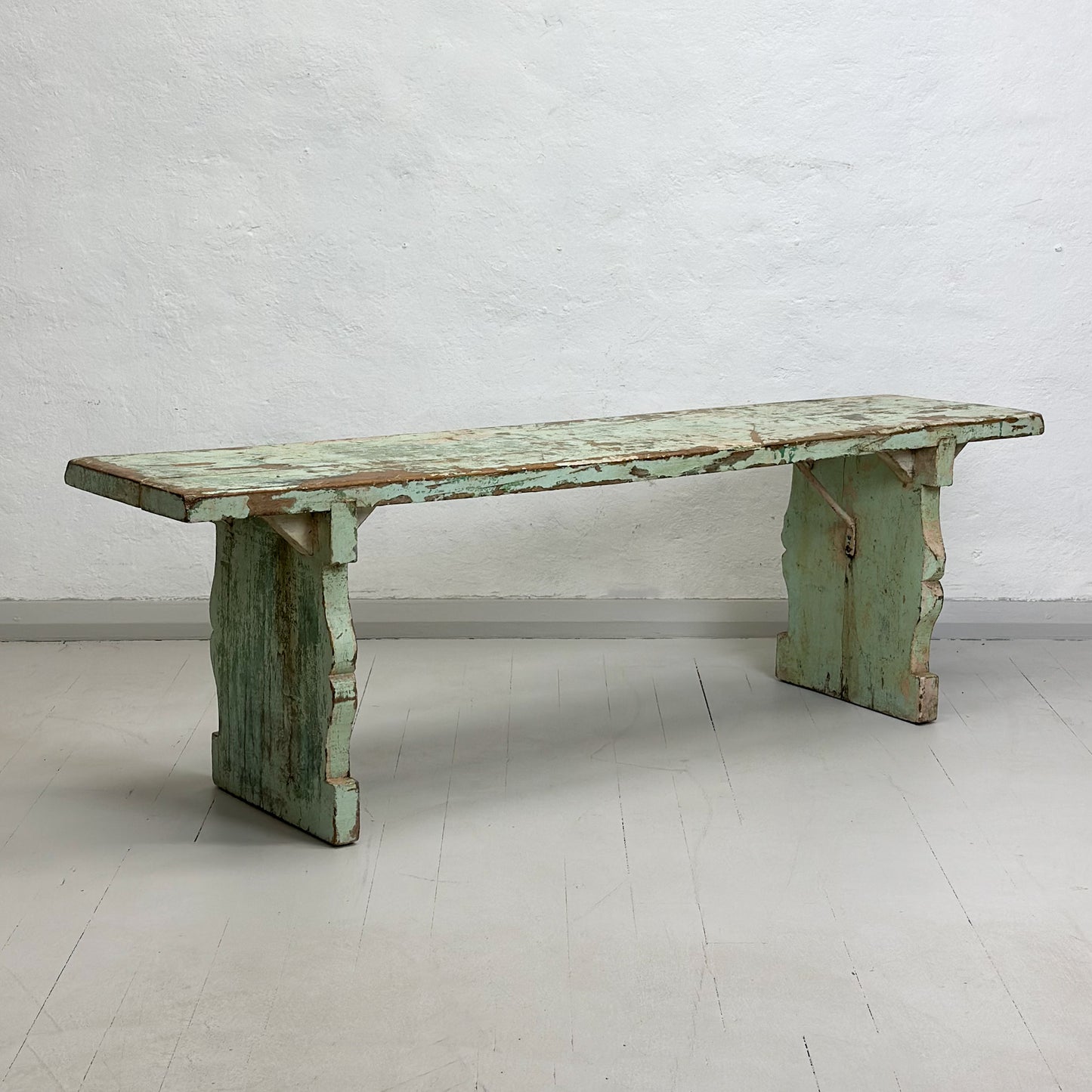 Rustic Painted Bench