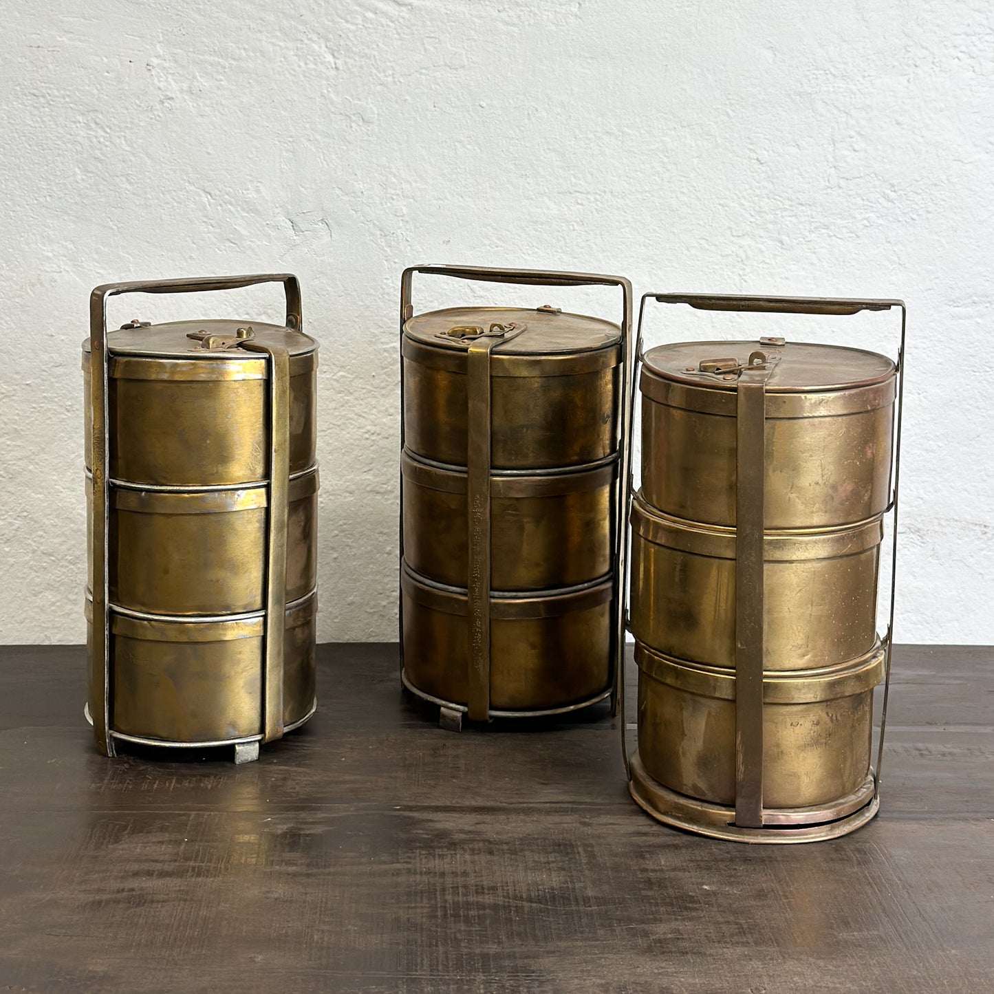 Large Brass Tiffin Box