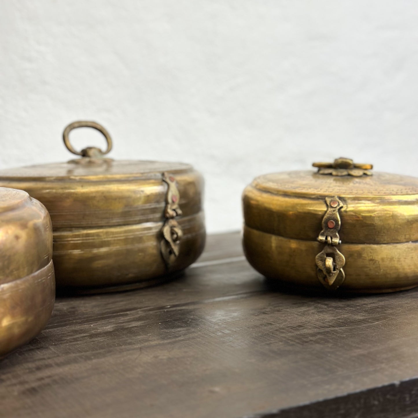 Medium Brass Chapati Box I