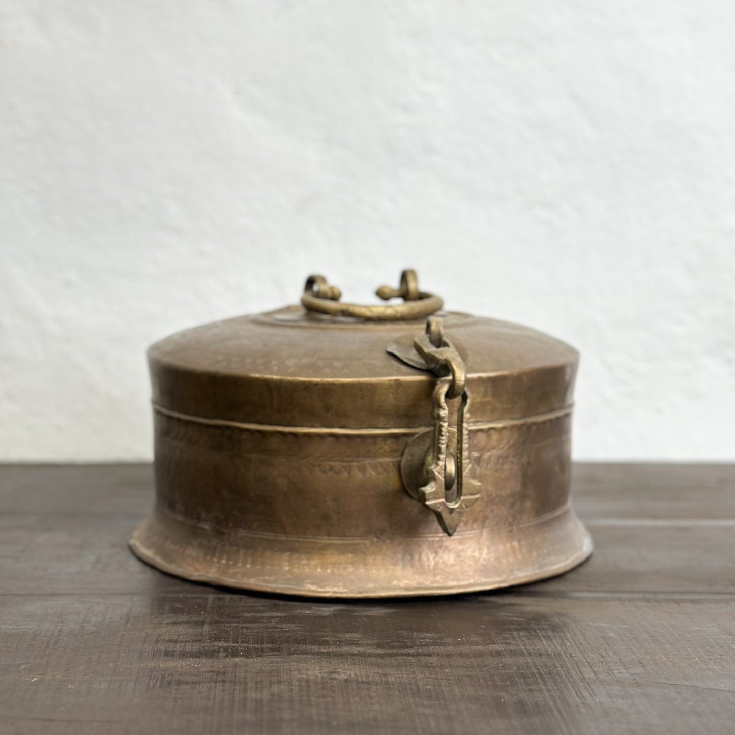 Large Brass Chapati Box III