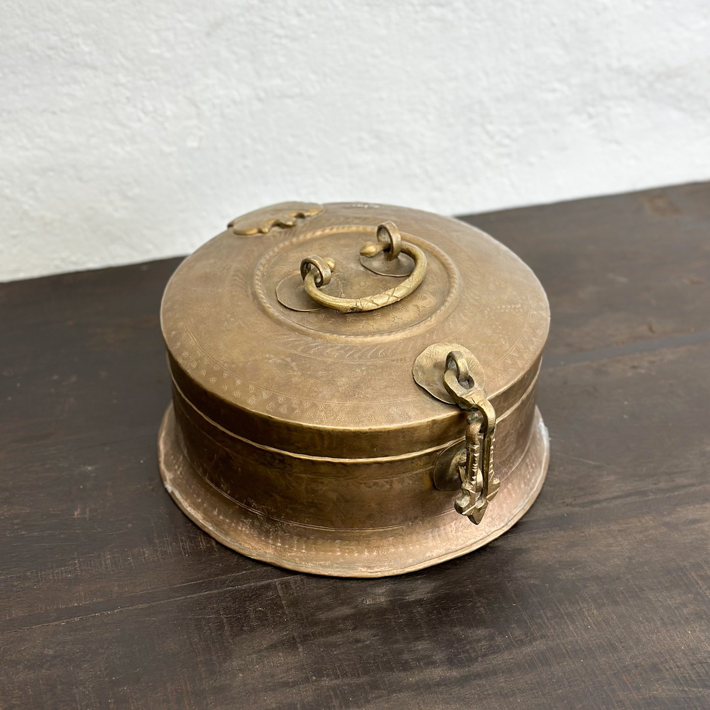 Large Brass Chapati Box III