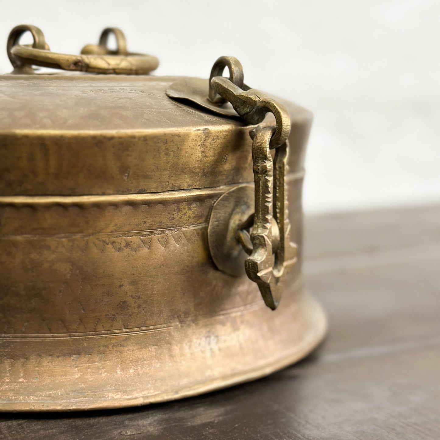 Large Brass Chapati Box III