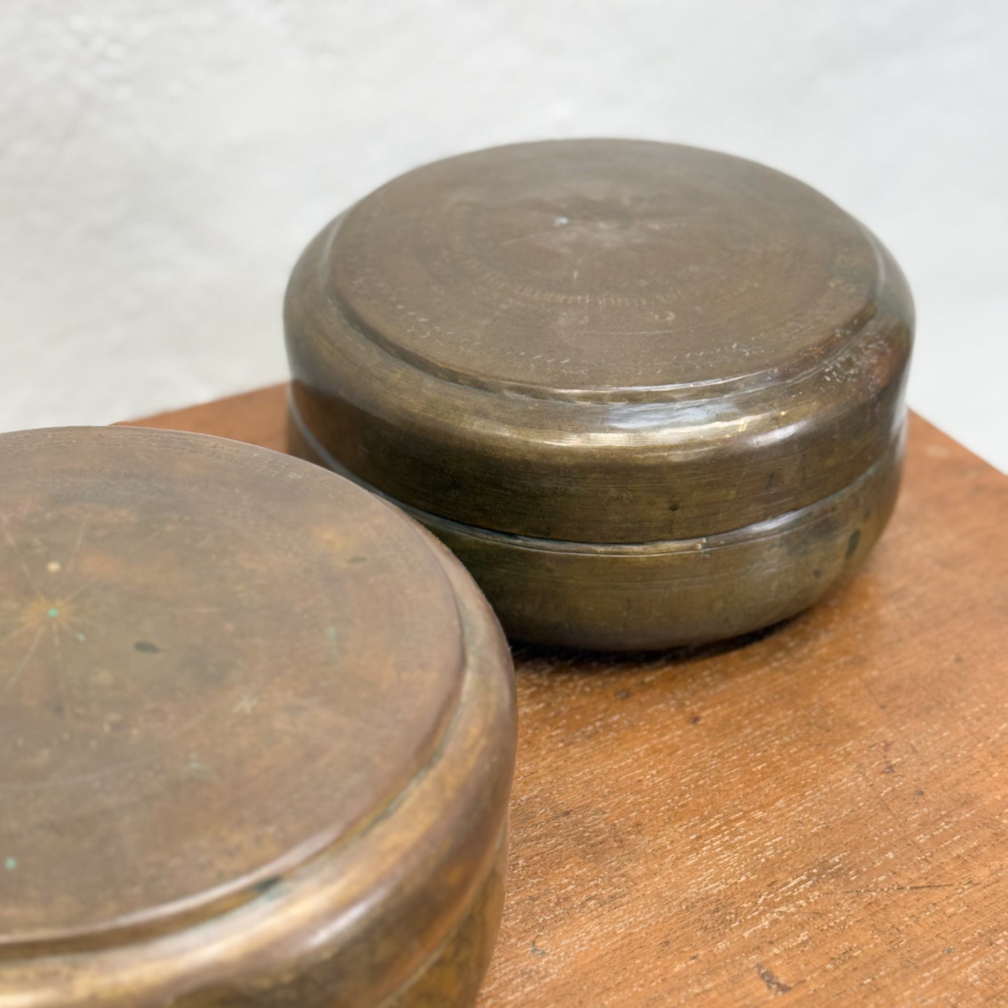 Small Brass Chapati Box