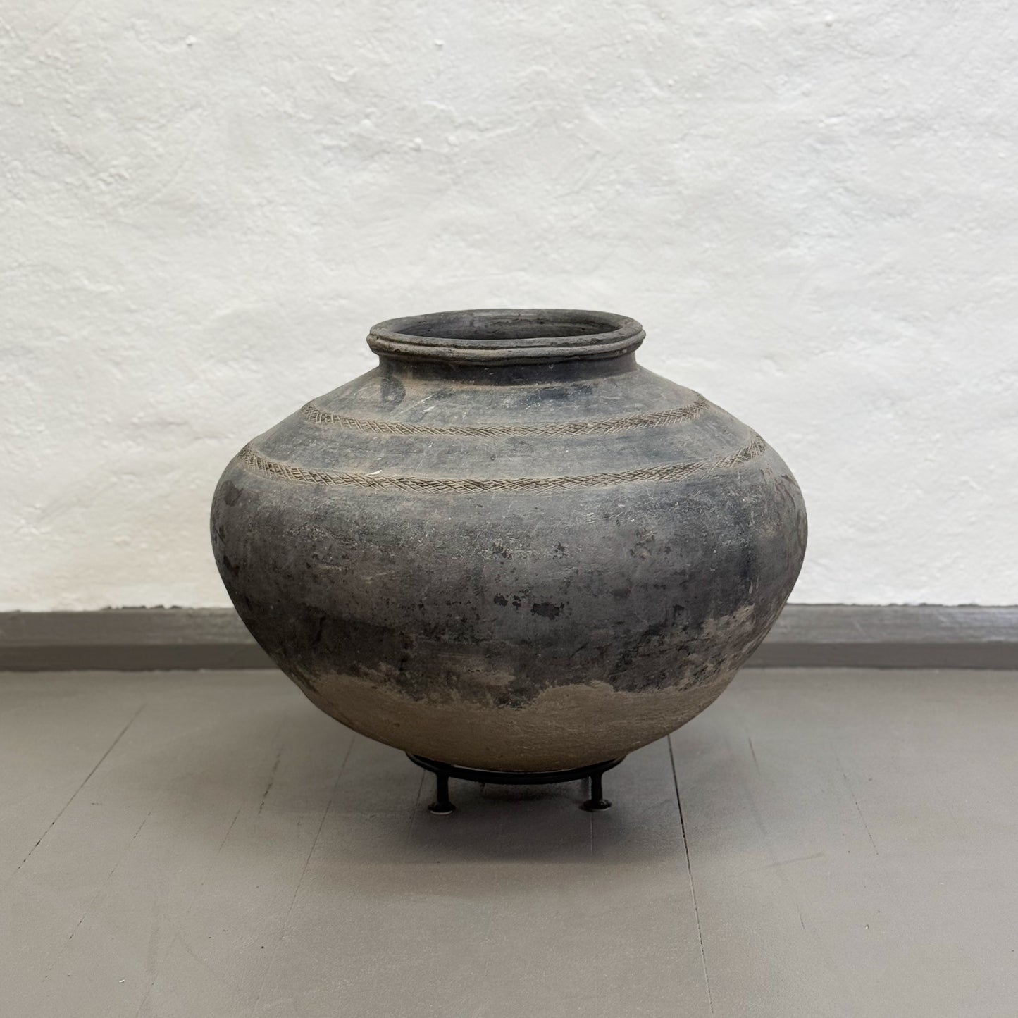 Clay Water Pot on Stand