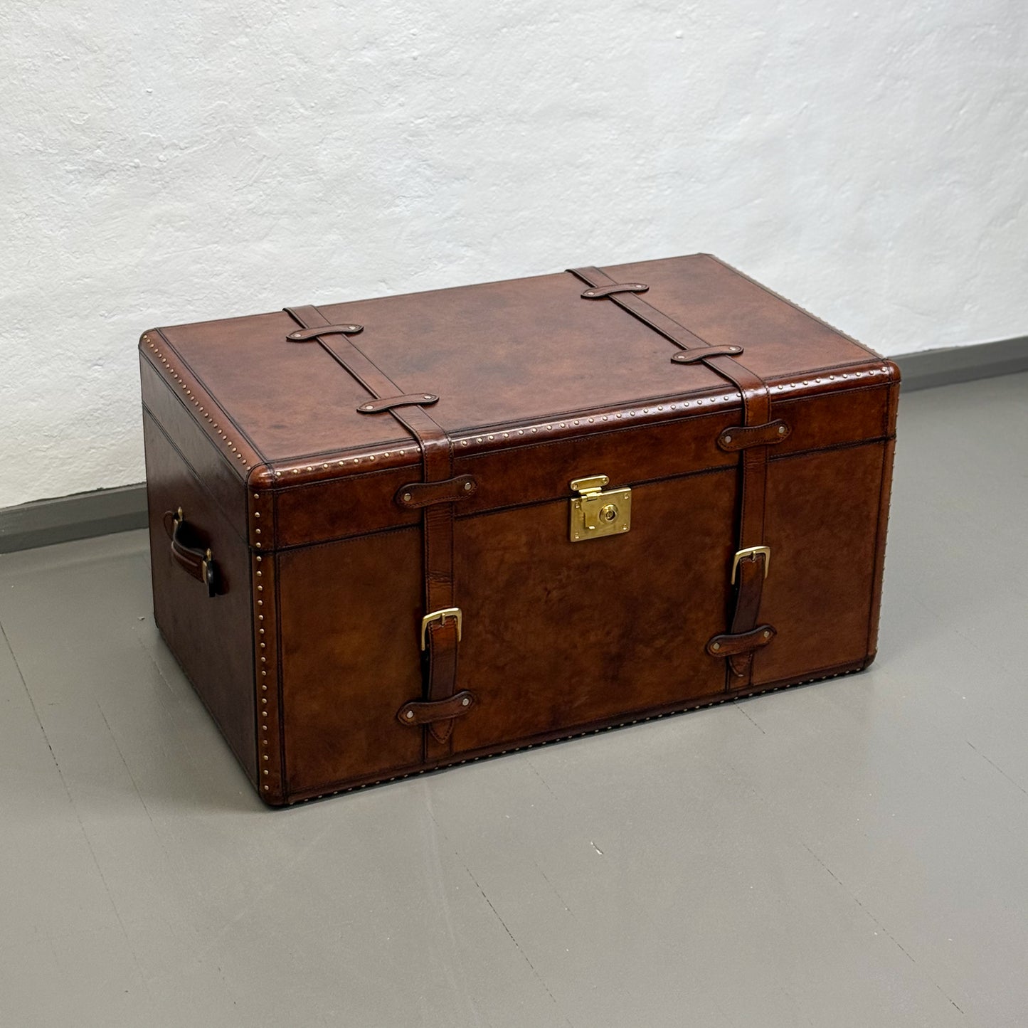 Leather Trunk with Brass Detail