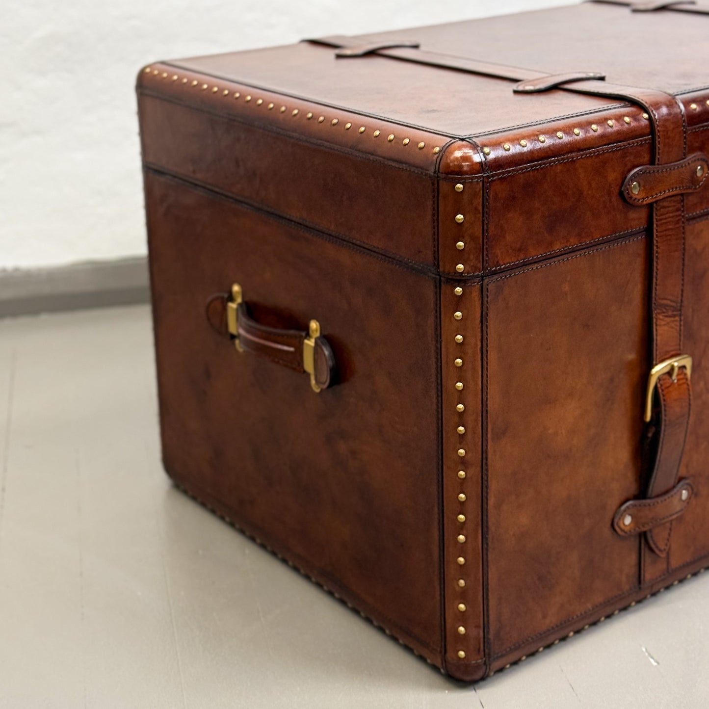 Leather Trunk with Brass Detail