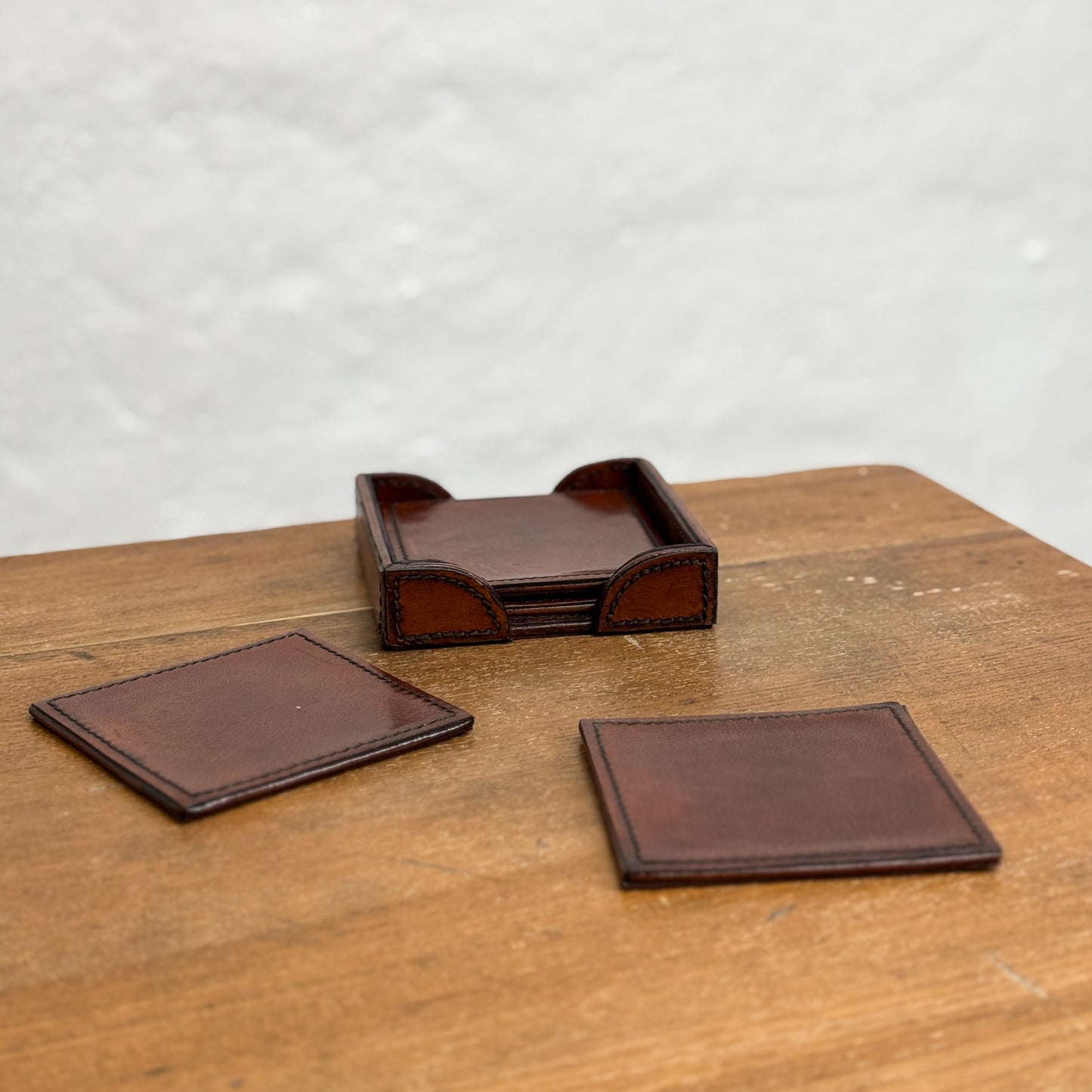 Leather Coaster Set