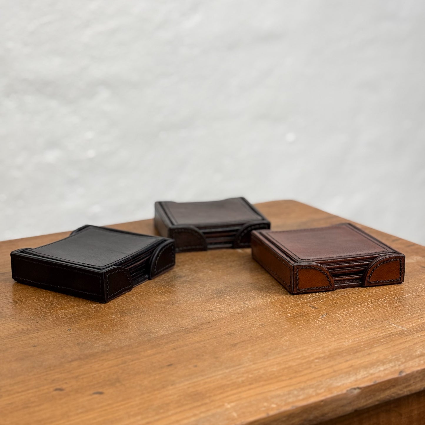 Leather Coaster Set