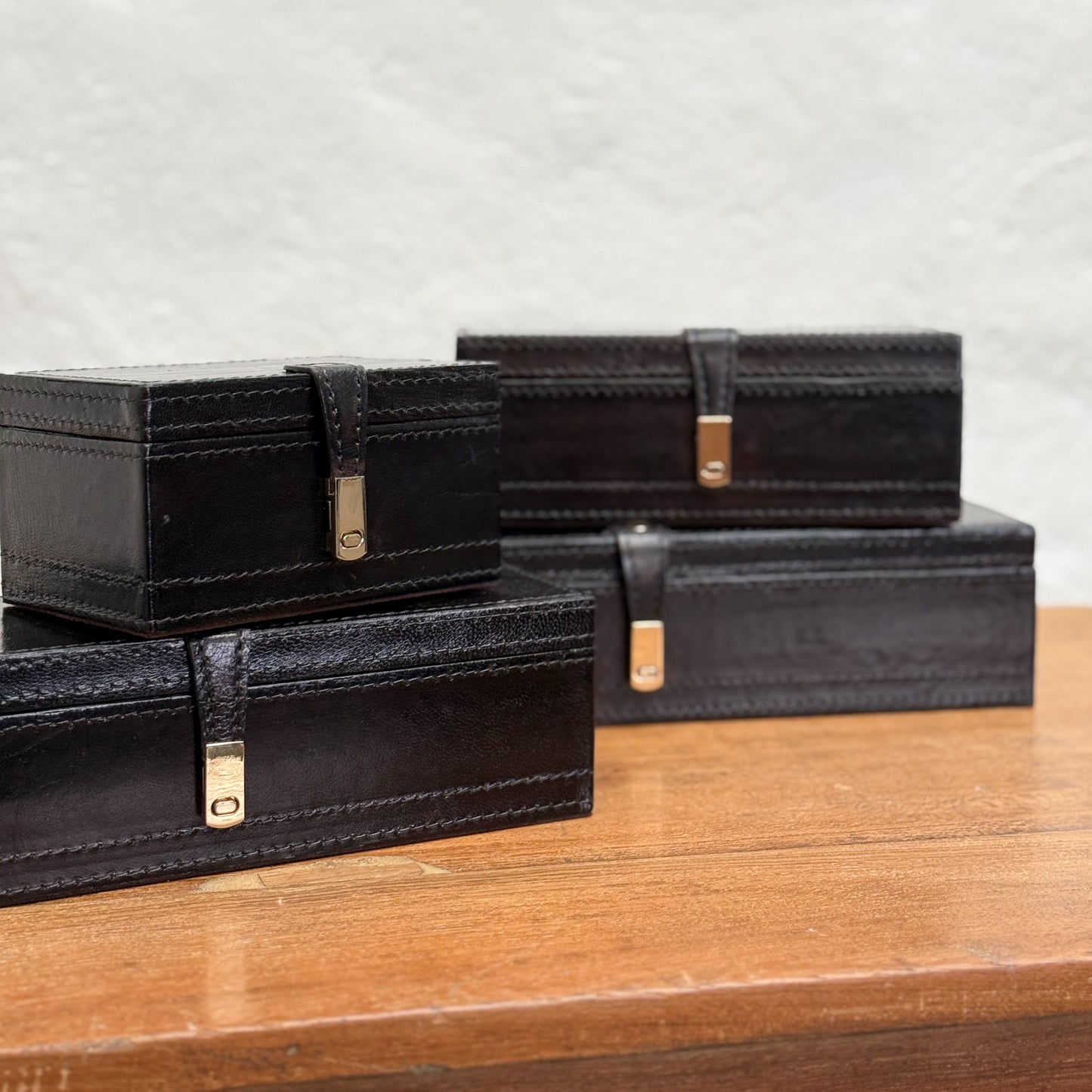 Black Leather Watch Box