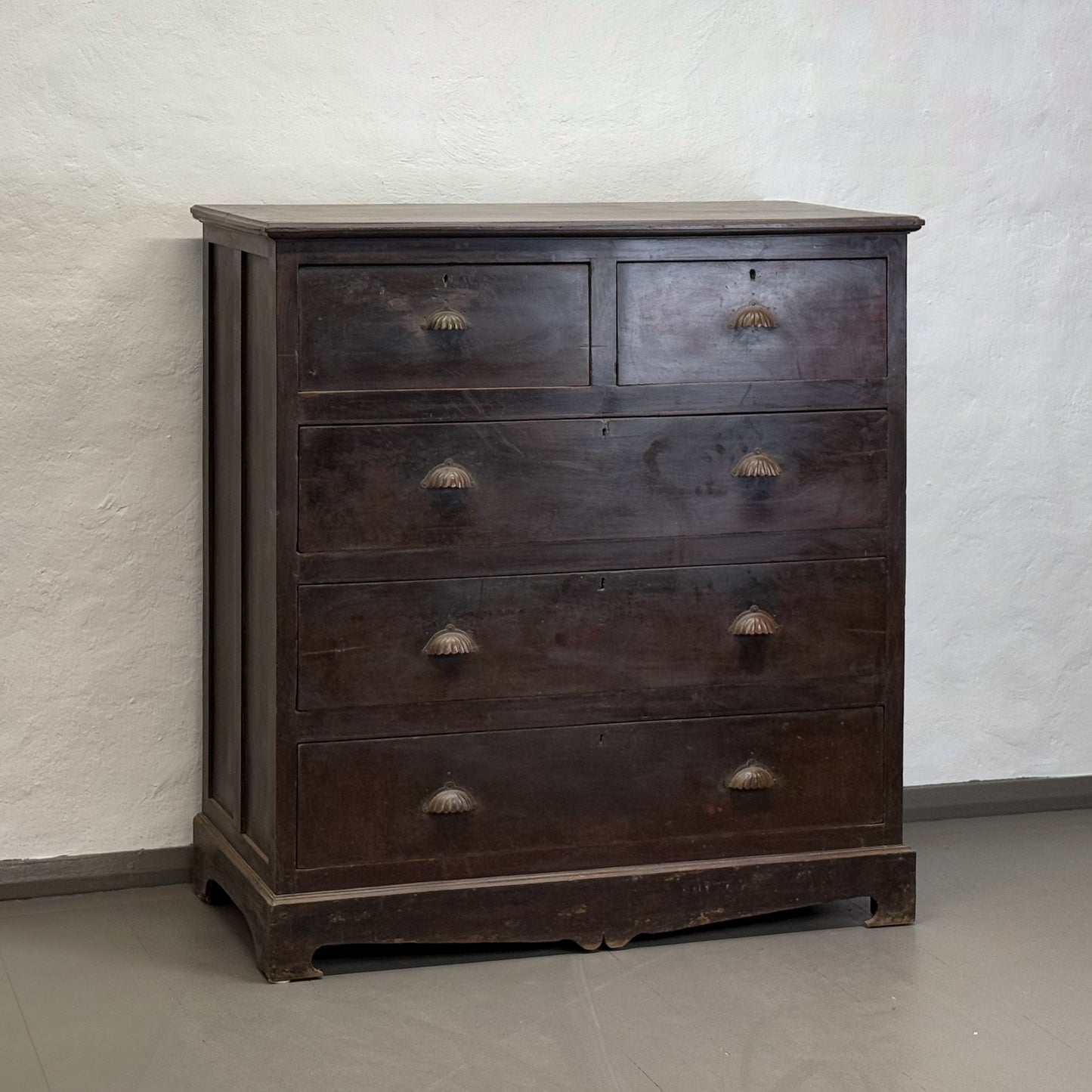 Teak 5 Drawer Chest