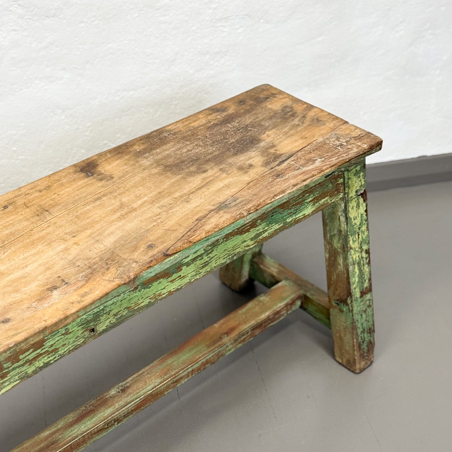 Distressed Painted Bench